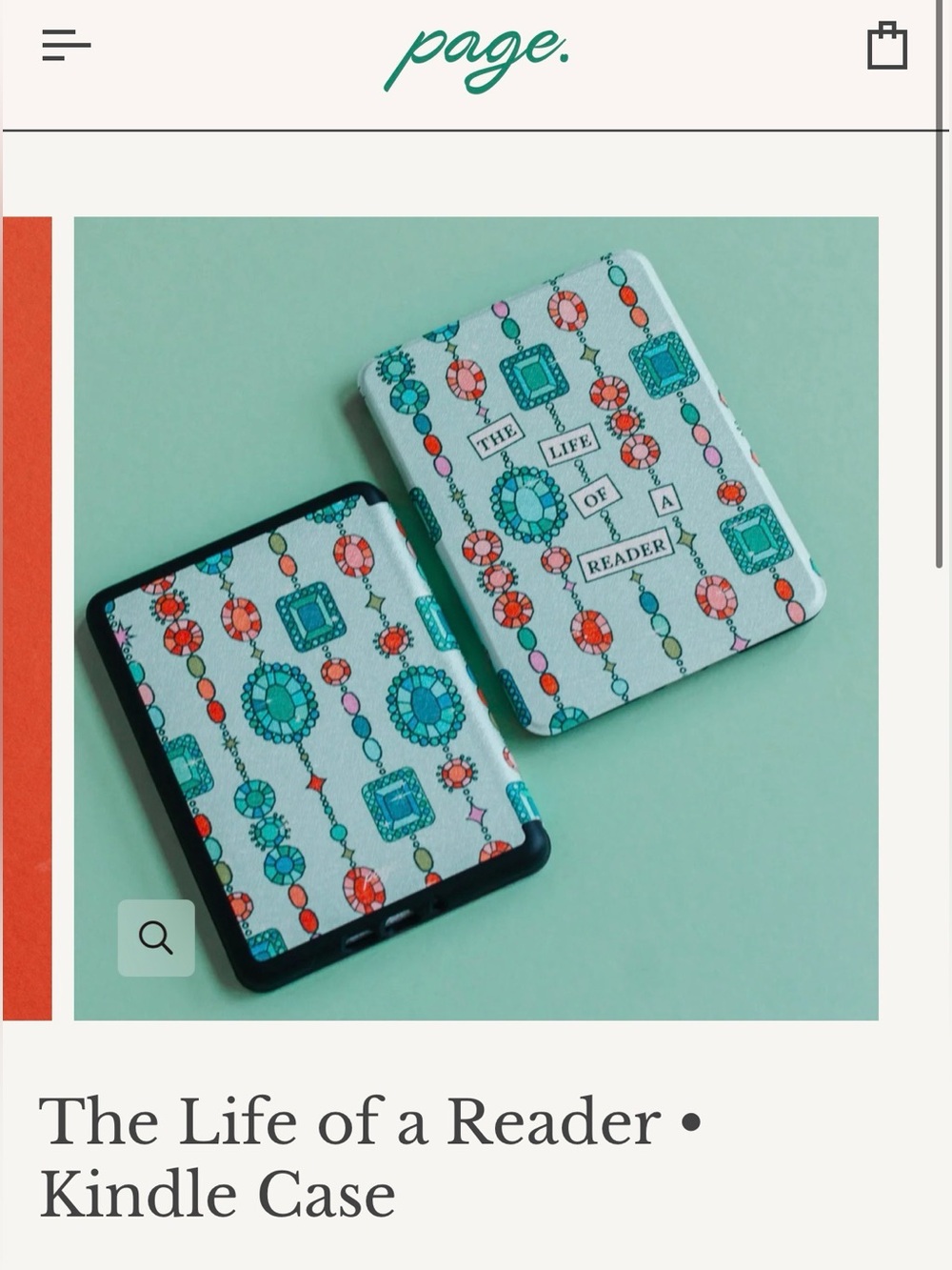 The Life of a Reader Pattern - Kindle 11th Generation Case
